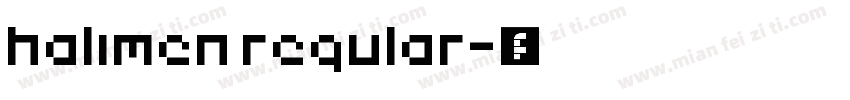 halimen regular字体转换